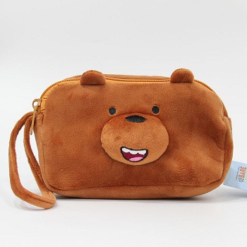 We Bare Bears plush wallet
