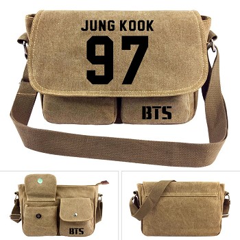 BTS JUNG KOOK canvas satchel shoulder bag