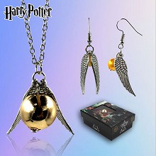 Harry Potter necklace+earrings a set