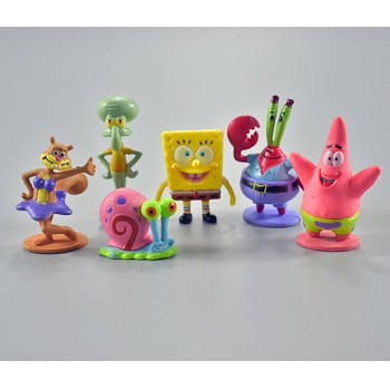 Spongebob anime figures set(6pcs a set)