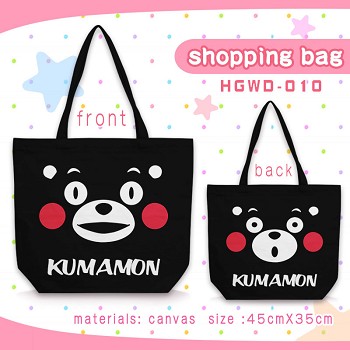 Kumamon anime canvas shipping bag