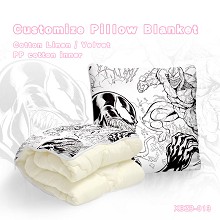 Venom anime pattern customize pillow blanket cushi...