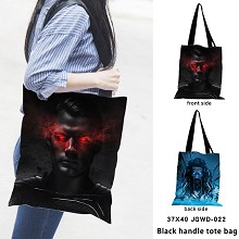 Justice League black handle tote bag shipping bag