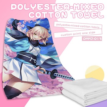 Fate grand order anime polyester-mixed cotton towel