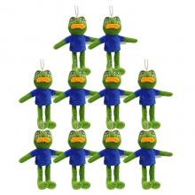 5inches Sad Frog plush dolls set(10pcs a set)