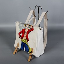 One Piece Luffy anime canvas backpack bag