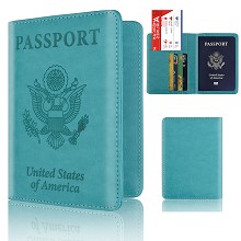 USA Passport Cover Card Case Credit Card Holder Wa...