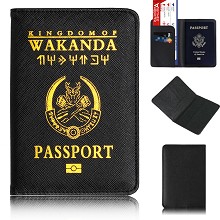 Black Panther Passport Cover Card Case Credit Card Holder Wallet