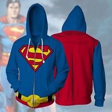 Super man printing hoodie sweater cloth