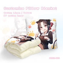 Kaguya-sama pattern customize pillow blanket cushi...