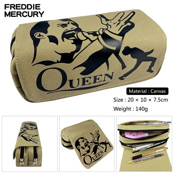 Freddie Mercury star canvas pen bag pencil bag