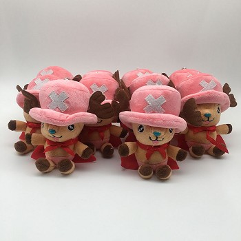 5.5inches One Piece Chopper plush dolls set(10pcs a set)
