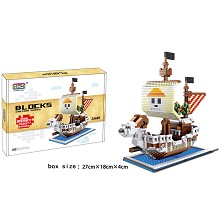 One Piece boat ship anime Building Blocks 1500+PCS