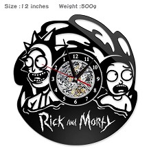 Rick and Morty anime wall clock