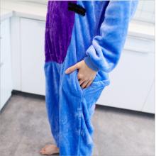 Cartoon animal Blue Donkey flano pajamas dress hoodie