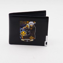 One Piece Law anime black wallet