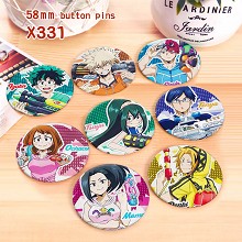 My Hero Academia anime brooches pins set(8pcs a se...