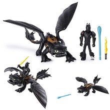 How to Train Your Dragon 3 anime figures a set
