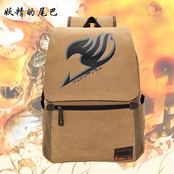 Fairy Tail anime canvas backpack bag