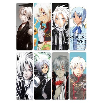 D.Gray-man anime pvc bookmarks set(5set)