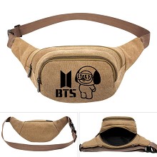 BTS star canvas pocket waist pack bag