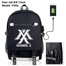 MOTTSTA-X star USB charging laptop backpack school...