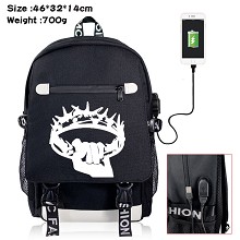Game of Thrones USB charging laptop backpack schoo...