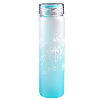 BTS star color glass cup