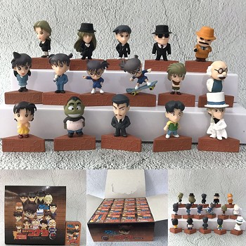 Detective conan anime figures set(16pcs a set)