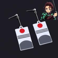 Demon Slayer Kamado Tanjirou anime earrings a pair