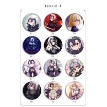 Fate Go anime brooches pins set(24pcs a set)