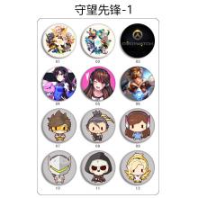 Overwatch game brooches pins set(24pcs a set) 