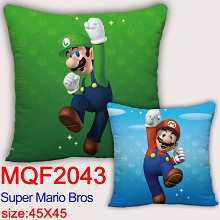 Super Mario anime two-sided pillow