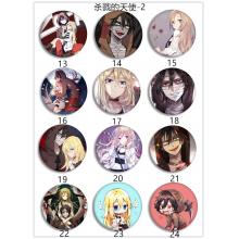 Angels of Death anime brooches pins set(24pcs a set) 