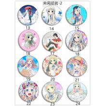 AnoHana anime brooches pins set(24pcs a set)  