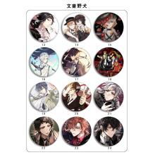 Stray Dogs anime  brooches pins set(24pcs a set)  