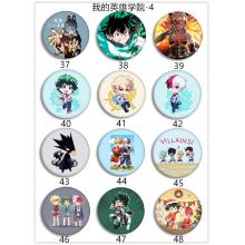 My Hero Academia anime brooches pins set(24pcs a set) 