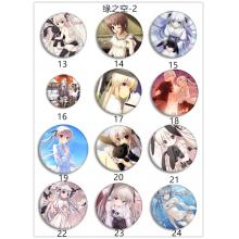 Yosuga no Sora anime brooches pins set(24pcs a set)