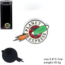 Planet express anime brooch pin