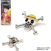 One Piece Luffy anime brooch pin