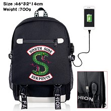 Riverdale USB charging laptop backpack school bag