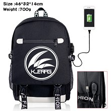 Arknights anime USB charging laptop backpack school bag