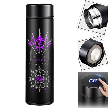 Fate anime LED screen temperature display touch stainless steel kettle cup