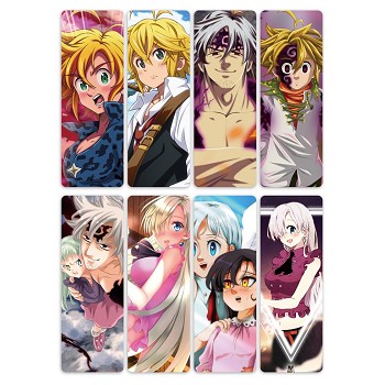 The Seven Deadly Sins anime pvc bookmarks set(5set)