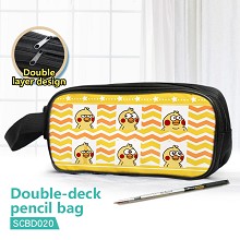 The other double deck pencil bag pen bag