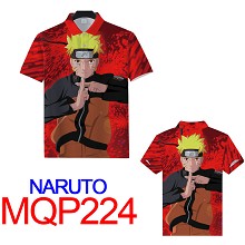 Naruto anime polo t-shirt