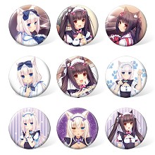 NEKOPARA anime brooches pins set(9pcs a set)