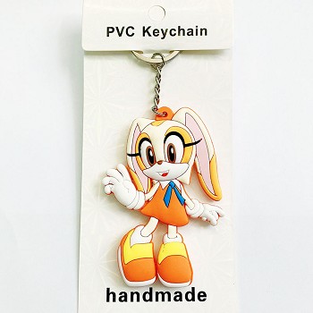Super Sonic anime two-sided key chain