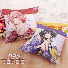My Youth Romantic Comedy Is Wrong, As I Expected anime two-sided pillow