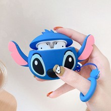 Stitch anime Airpods 1/2 shockproof silicone cover protective cases